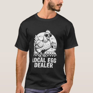 T-shirt Commerçant d'oeufs local drôle rétro Pâques ferme 