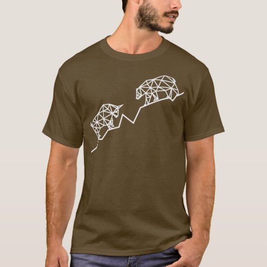 T-shirt Commerce de taureaux et d'ours et investissement s (Devant)
