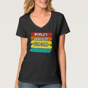 T-shirt Commis de bureau Worllds commis de bureau Okayest