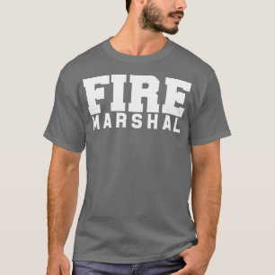 T-shirt Commissaire des pompiers Enquêteur des pompiers
