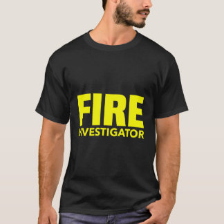 T-shirt Commissaire des pompiers Enquêteur des pompiers