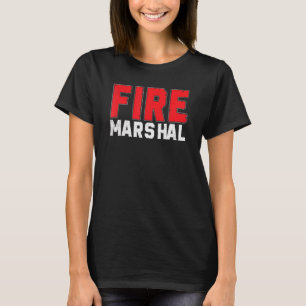 T-shirt Commissaire des pompiers Enquêteur des pompiers