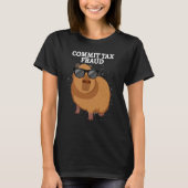 T-shirt Commit Tax Fraud Capybara (Devant)