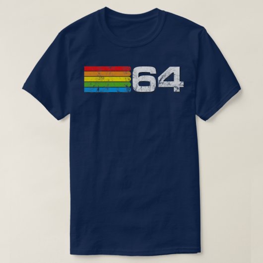T-shirt Commodore 64 en détresse (Design devant)