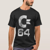 T-shirt Commodore C64 Lettres Coques supérieures Pierre Wa (Devant)