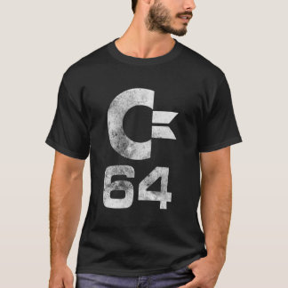 T-shirt Commodore C64 Lettres Coques supérieures Pierre Wa
