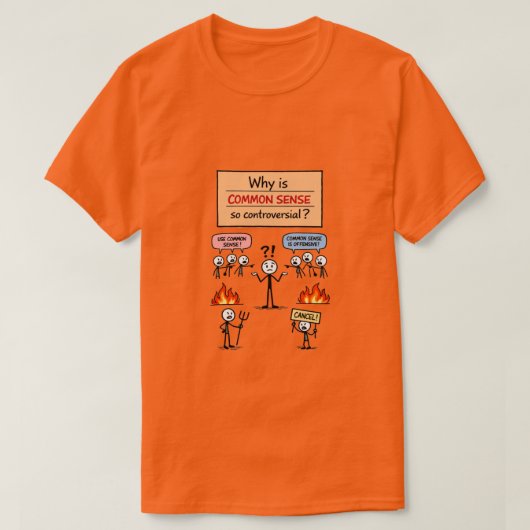 T-Shirt Common Sense (4a) (Design devant)