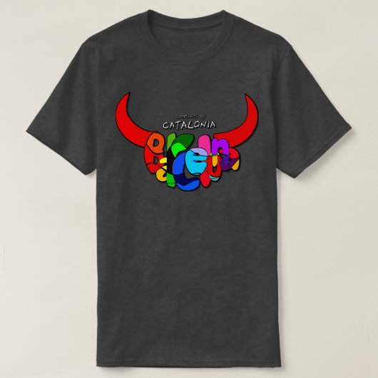 T-shirt Communauté catalane Espagna (Design devant)