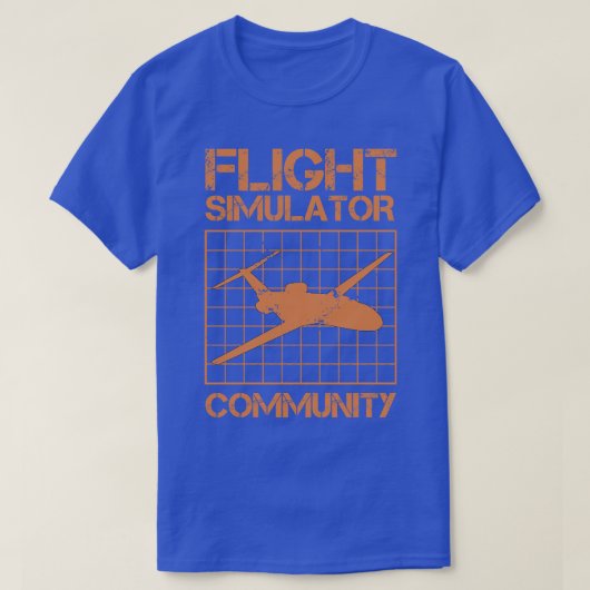 T-shirt Communauté Flight Simulator (Design devant)