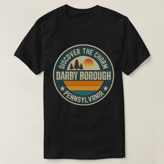 T-shirt commune de Darby, Pennsylvanie (Design devant)