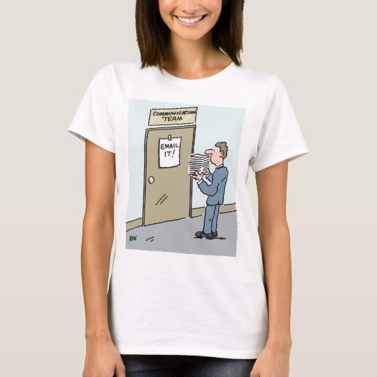 T-shirt Communication par courriel préféré (Devant)
