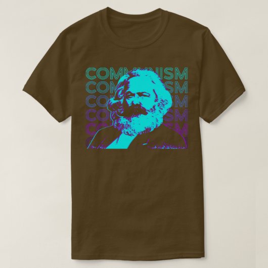 T-shirt Communisme Karl Marx Marxisme Socialisme communist (Design devant)