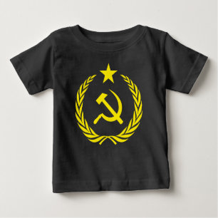 T-shirt communiste du Jersey d'amende de bébé de