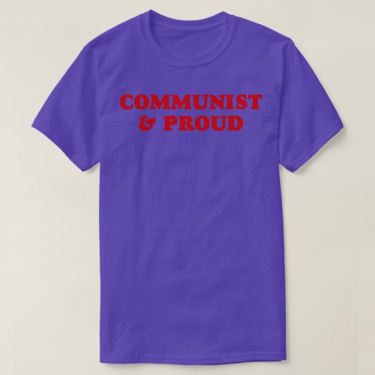 T-shirt Communiste et fier (Design devant)