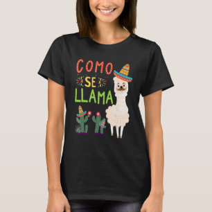 T-shirt Como Se Llama Drôle Cinco De Mayo Mexicain