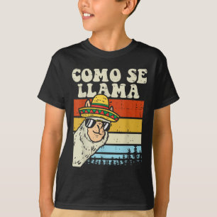T-shirt Como Se Llama Drôle Cinco De Mayo Mexicain Alpaca