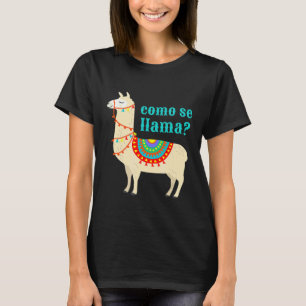 T-shirt Como Se Llama Llama Lover Animal