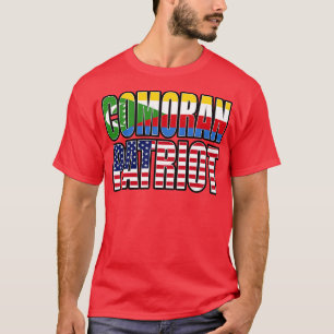 T-shirt Comoran American Patriot Pride Patrimoine Drapeau 