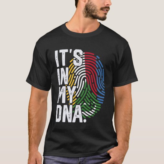 T-shirt Comores Racines Drapeau Empreinte Graphique Patrio (Devant)