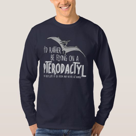 T-shirt Compagnie aérienne Pterodactyl Dinosaur (Devant)