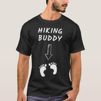 T-shirt Compagnon de randonnée annonce drôle de grossesse