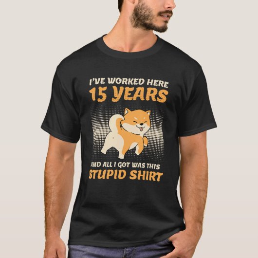 T-shirt Company Anniversary 15 Years Service Anniversary 1 (Devant)