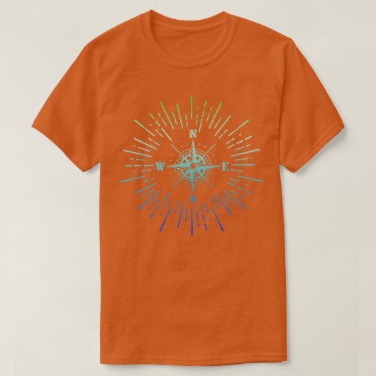 T-shirt Compas de style rétro (Design devant)