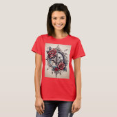 T-shirt Compas rose : Naviguez dans votre style avec une s (Devant entier)