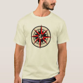 T-shirt Compass Rose with Globe (Devant)