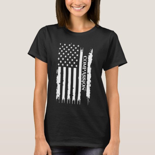 T-shirt Compassion États-Unis désistés du drapeau américai (Devant)