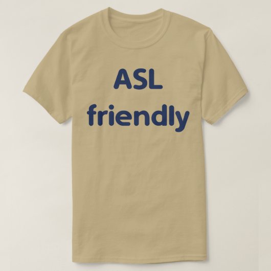 T-shirt Compatible ASL 1 (Design devant)