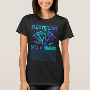 T-shirt Compétence d'électricien et ingénieur électricien