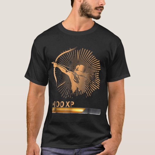 T-shirt Compétence en tir à l'arc Plus Gamer 100 Xp (Devant)