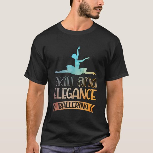 T-shirt Compétence Et Élégance Ballerina (Devant)