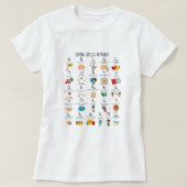 T-shirt Compétences d'adaptation Alphabet Conseiller en sa (Design devant)
