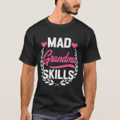 T-shirt Compétences de Grand-Mère Folle (Devant)