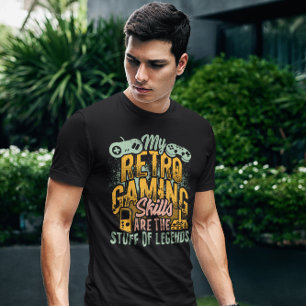 T-shirt Compétences de jeu rétros Studios de légendes - Je