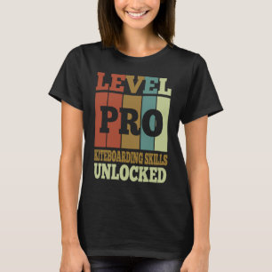 T-shirt Compétences de Kiteboarding Pro Débloqué Style Vin