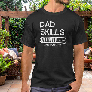 T-shirt Compétences de papa téléchargement à 70 % Humour