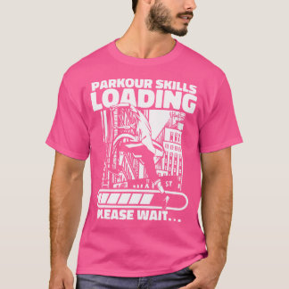 T-shirt Compétences de Parkour Chargement Mur Course Trace