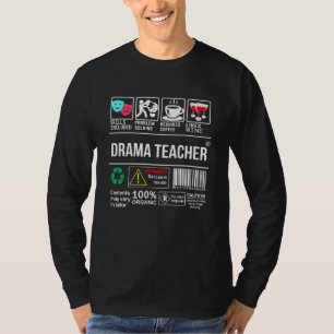 T-shirt Compétences des enseignants en théâtre, y compris