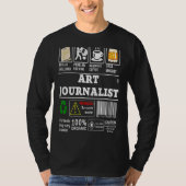 T-shirt Compétences en journalisme d'art Inclus Laboratoir (Devant)