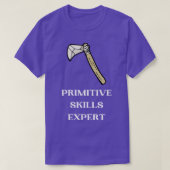 T-shirt Compétences Primitives Expert Buscraft Stone Ax Cl (Design devant)