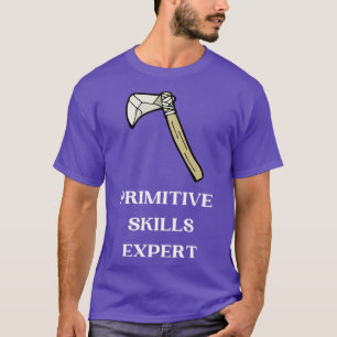 T-shirt Compétences Primitives Expert Buscraft Stone Ax Cl