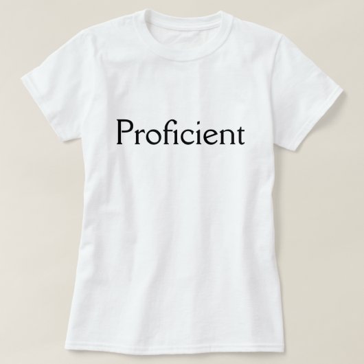 T-shirt compétent (Design devant)