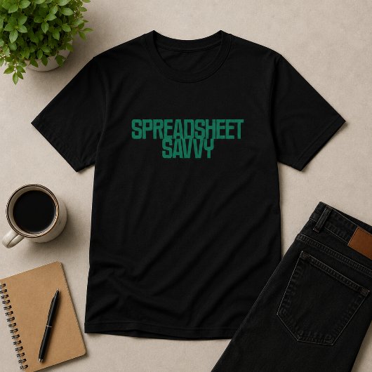 T-shirt Compétent en tableur | Conception d'expert en comp