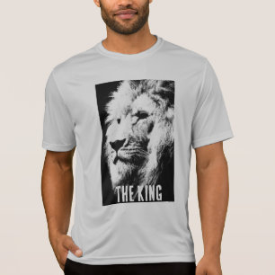 T-shirt Compétiteur branché King Mens Sport-Tek Lion Silve