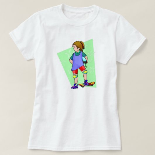 T-shirt Compétition Skateboard Plaisir Skateboard (Design devant)