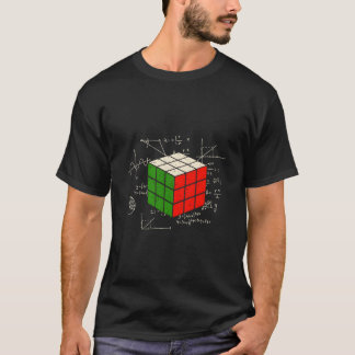 T-shirt Competitive Puzzle Cube Math Speed Cubing 80'S Toy
