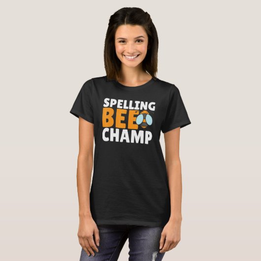T-shirt Competitive Spelling Contest Word Nerd Spelling Be (Devant entier)